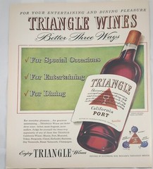 1947 Triangle Wines Vintage Ad better three ways