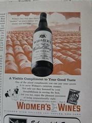 1958 Widmer&rsquo;s Wines Bottle New York State Compliment Taste vintage ad