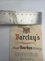 1950s-70s Barclays Bourbon Whiskey Liquor Label Original 3B-56
