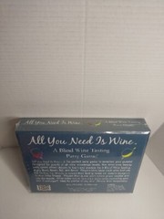 All You Need Is Wine A Blind Wine Tasting Party Board Game Adult Fun New