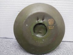 CERAMIC? Marker Dish, WALL, ASHTRAY Mounted Knight Champagne Taittinger Reims