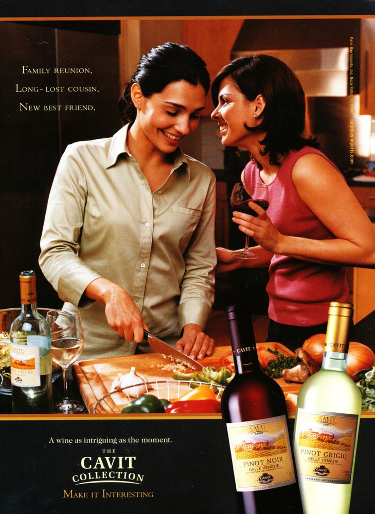 CAVIT WINE AD #3 RARE 2002 OUT OF PRINT