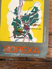 SOPEXA 1967 RARE POSTER – VIGNOBLES DE FRANCE. wine regions map – F. Le Gales