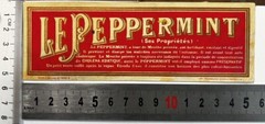 PEPPERMINT 1920&rsquo;s against CHOLERA French Mint Liquor Vintage Old Alcohol Label