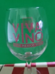 Set of 5 Viva Vino New Mexico Wine Festival 7&Prime; Glasses – Multi-Color Lettering