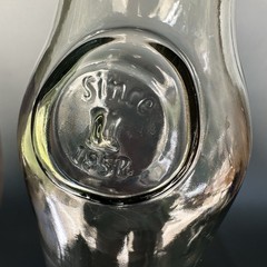 VTG Paul Mason Since 1852 2 Glass Milk Bottles Carafe Vase 1 Small Bottle Bonus