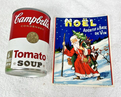 Vintage European Litho Paper Santa Claus Noel Aperitif Base De Vin Wine Label