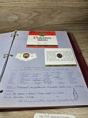 The Connoisseur Vtg. Wine Label Collector Album w/ Pages & Assortment Of Labels