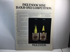 1969 Inglenook Chenin Blanc Wine. Vintage Print Ad.