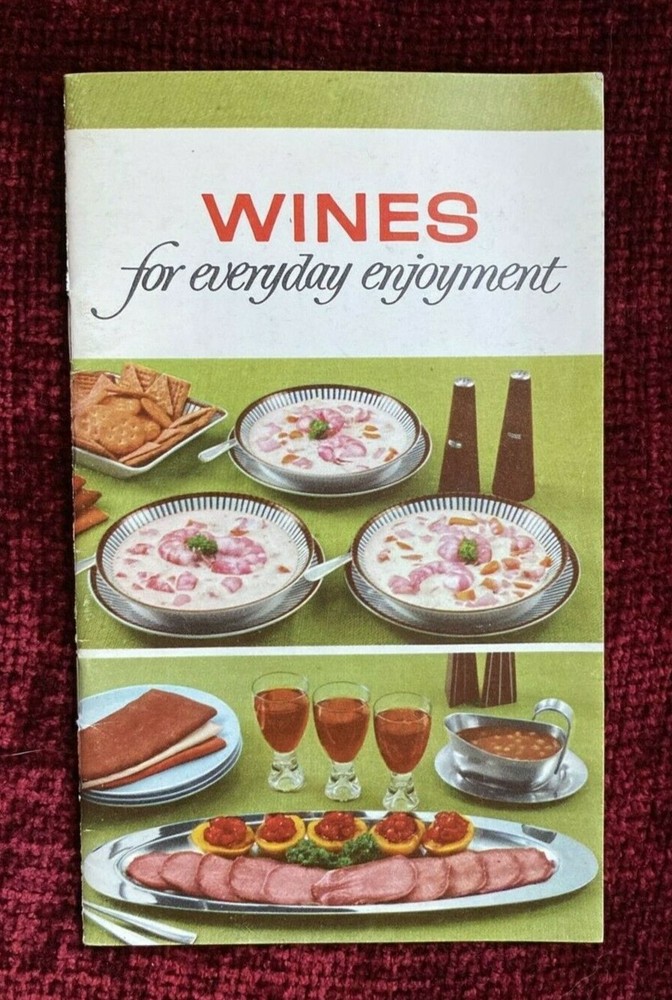 Vintage 1958 The Taylor Wine Co Wines for Everyday Enjoyment Cookbook pamphlet