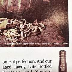 Cockburns Port Cooper 1990 Vintage Print Ad Grand Finale Alcohol Advert