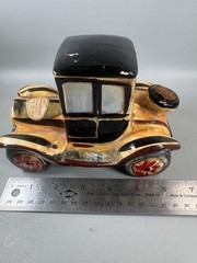 Vintage 1969 Borghini Italy Ceramic Car Wine Bottle Unopened Full Decanter
