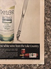 1968 Taylor Wine New York State Lake Country White VTG 60s PRINT AD Dinner Wine