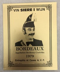 Vtg Courtrai Bordeaux Vin Siere I Wijn Bordeaux Controlee 1979 Wine Label