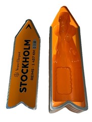 Champagne Veuve Clicquot Empty Orange Tin Box Arrow STOCKHOLM