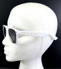 Moet & Chandon Ice Imperial Champagne Wayfare Style Sunglasses – White Frame