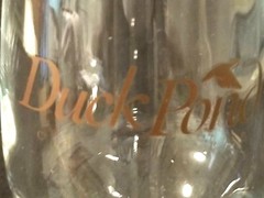 Duck Pond Cellars – Dundee Oregon – Wine Glass – Copper Color Artwork – 7&Prime; Tall