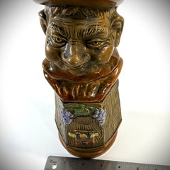 VTG Casa Vinicolo Bardi Ubaldo Monk 1761 Red Wine Decanter Ceramic Italy 1961 EC