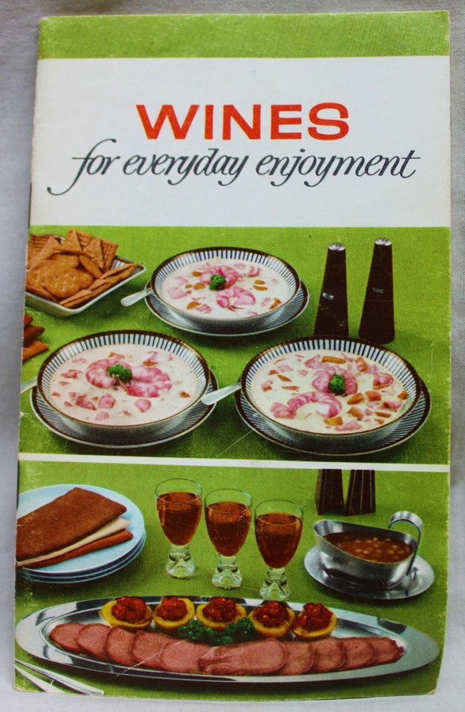 TAYLOR WINE COMPANY HAMMONDSPORT NY ADVERTISING SALES BROCHURE 1958 VINTAGE