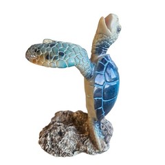 Sea Turtle Wine Bottle Holder Ceramic Heavy Unique