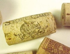 4 Stone Cliff Wine Corks 1 Sutter Home Winery 1 unmarked 1 Comb PT & DT 5