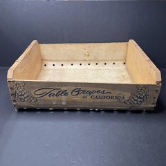 Antique c1920s Radovich Herrick-Park Ranches Delano California Wood Grape Crate