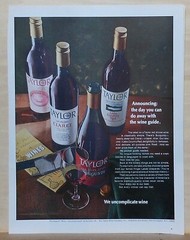 1968 magazine ad for Taylor Wine – You can do away with the Wine Guide