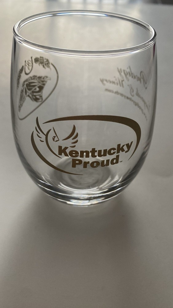 Kentucky Proud Prodigy Vineyards & Winery Stemless Wine Glass Advertising Unique