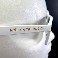 Moet & Chandon Ice Imperial Champagne Wayfare Style Sunglasses – White Frame