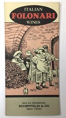 Italian Folonari Wines Fold Out Brochure 1960s Schieffelin & Co Wine Distributor