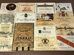 Vintage Framed Champagne Wine Spirits Alcohol Bar Decor Gold 16 X 21