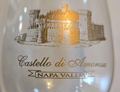 CASTELLO DI AMOROSA Wine Glass NAPA VALLEY