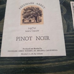 Lot of 6 Vintage California Wine Labels 1970s Beaulieu Vineyard Freemark…