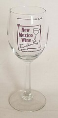 New Mexico Wine Enchanting! Wine Glass – Purple Artwork 6-3/4&Prime; Tall – RARE