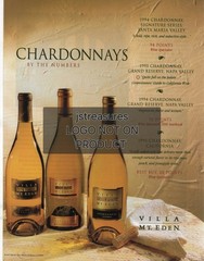Villa Mt. Eden Wines Vintage Magazine Print Ad from 1997, 9×12&Prime;