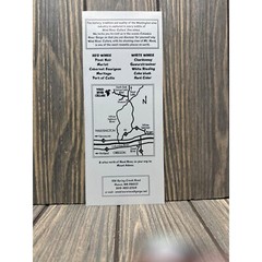Wind River Cellars Wine Tasting Brochure With Mt. Hood View & Wine List