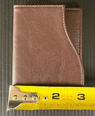 Ruinart Champagne Brown Leather Card Case Wallet & Giftbag – Luxury