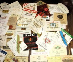 Lot 83 Assorted Vintage Wine Bottle Labels, Early 1960&rsquo;s, Early 70&rsquo;s Most France