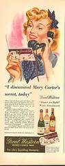 1944 vintage WW2 era Ad GREAT WESTERN WINES , New York State Wines 052217