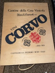 Vini Corvo Wood Wine Box – Casteldaccia Palermo Sicily Italy Cantine Casa Vinico