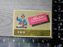 Salon Taffelbier Vollbier Hell EKU German Beer Vintage Label Winery Breweriana