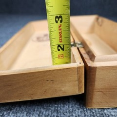 Vintage Carlos I Pedro Domecq Brandy Wooden Box Hinged Bottle Case Bar Decor Spa