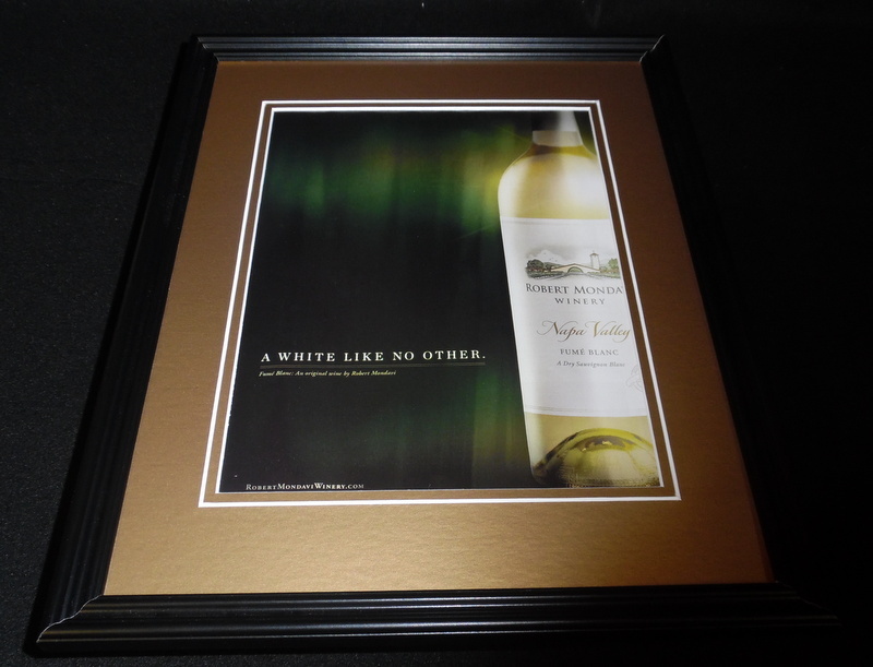 2015 Robert Mondavi Winery Framed 11×14 ORIGINAL Advertisement