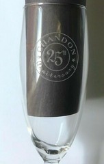 DOMAINE CHANDON 25th Anniversary Napa Sparkling Wine Glass Champagne Flute 1998