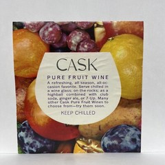 Cask Pure Fruit Wine Michigan Wineries Paw Paw, Michigan Label
