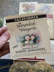 Lot of Vintage 1980s Wine Bottle Reproduction Labels Napa Valley White Zinfandel