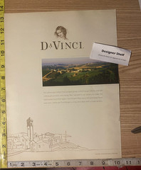 Da Vinci Chianti Wines 2000 Promotional Print Advertisement