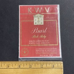 Vintage 1960s KWV Paarl Rich Ruby UNUSED Paper Label South Africa Q1952