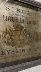 Vintage Framed Old World Liquor Label French E Pichot Paris Reproduction Look