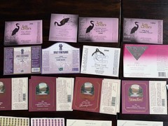 Lot Of 65+ WASHINGTON Wine Labels 1970s, 80s, 90s. Winery Vineyard Yakima, Tefft